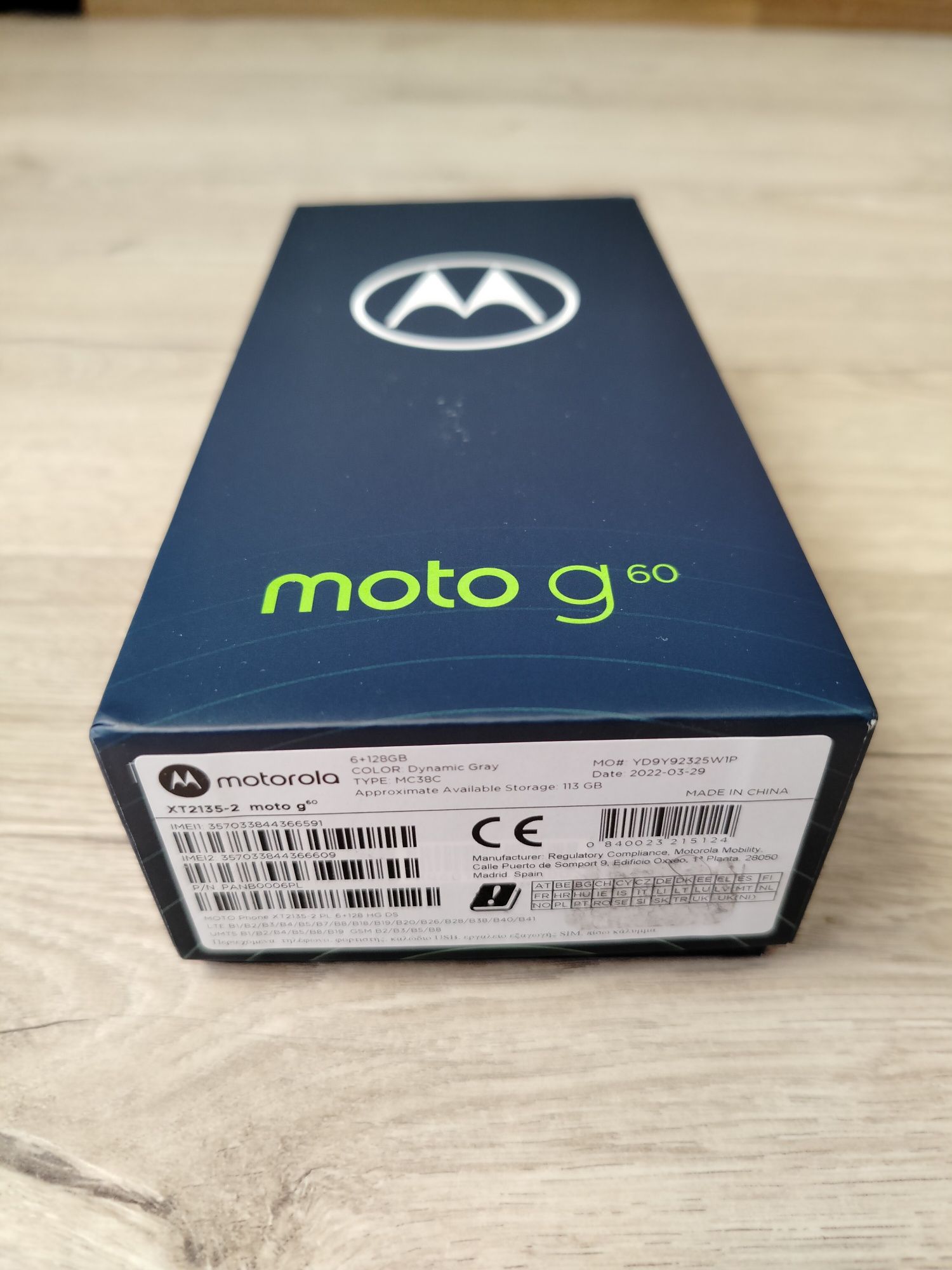 Motorola Moto G60 6/128GB w kolorze Dynamic Grey