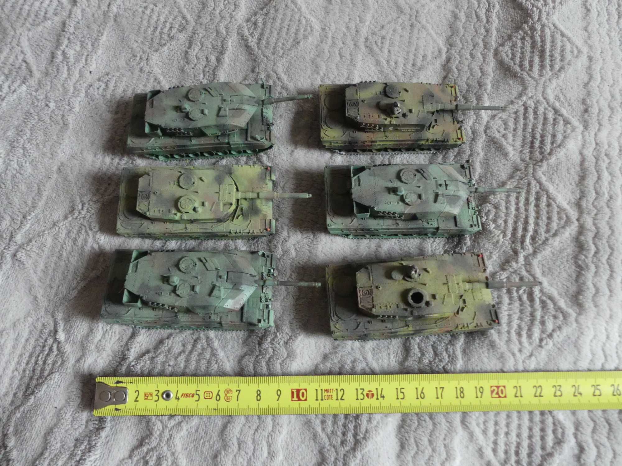 Model czołgów leopard skala H0 6 sztuk plastikowe