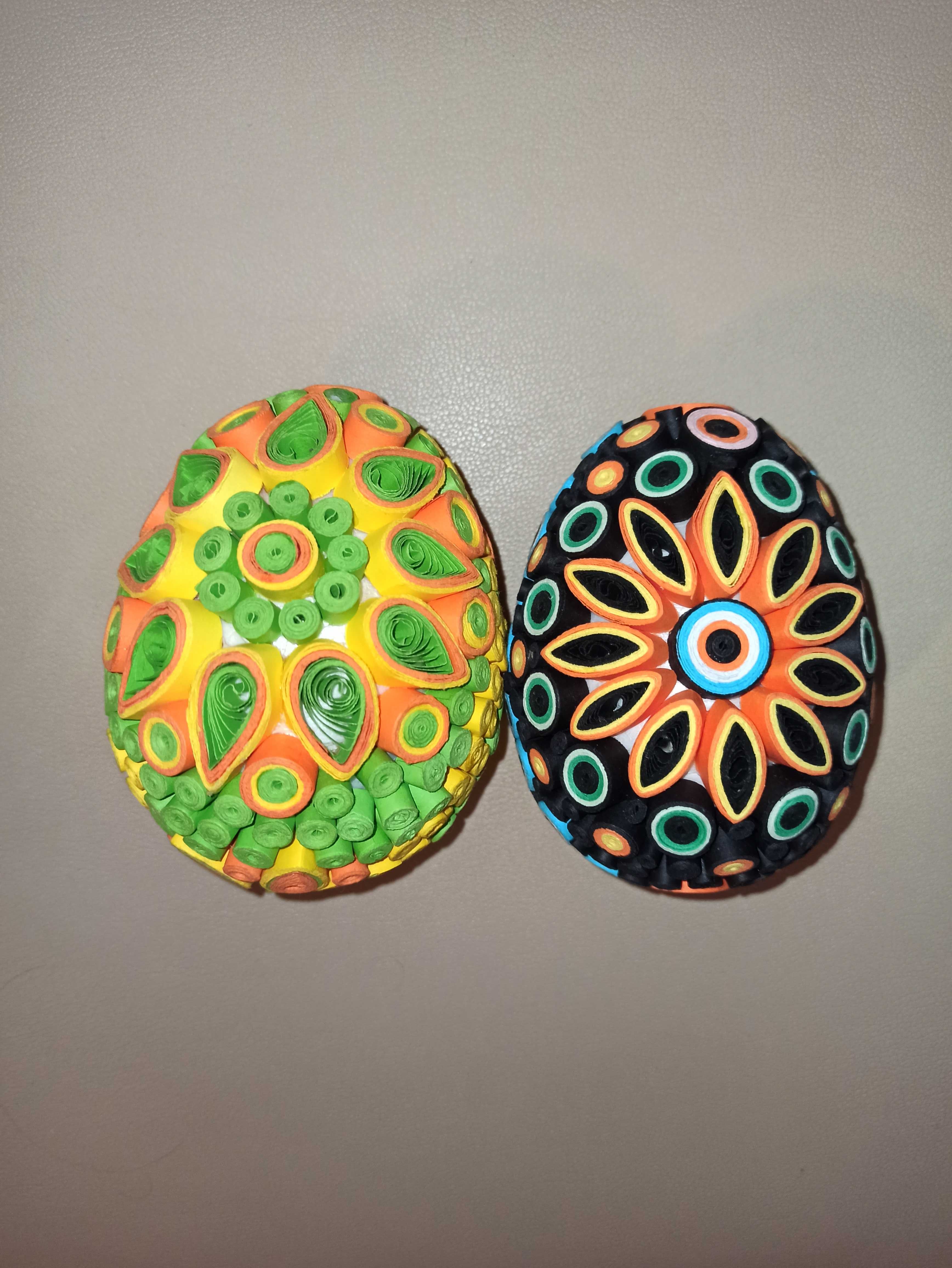 Pisanki quilling 2 sztuki