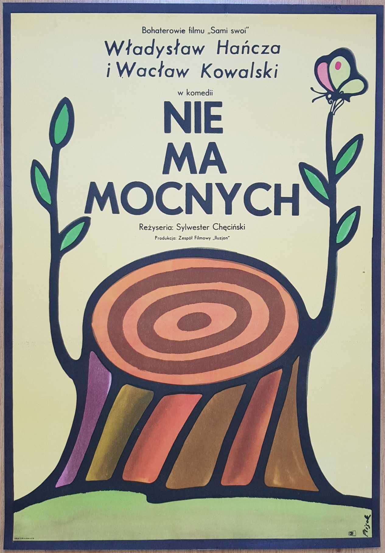 ORYGINAŁ NIE MA MOCNYCH Flisak komedia plakat filmowy Pawlak i Kargul