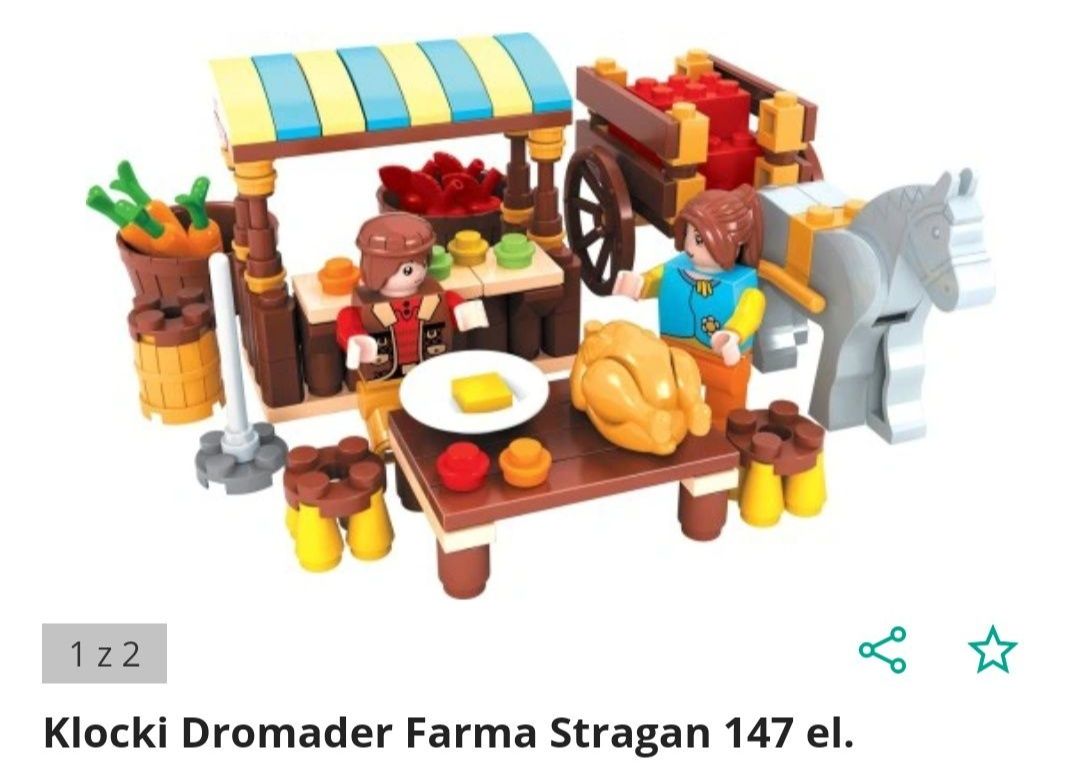 Klocki Dromader jak Lego Farma Stragan