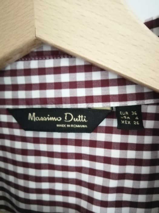 Koszula w kratkę Massimo Dutti rozmiar 36
