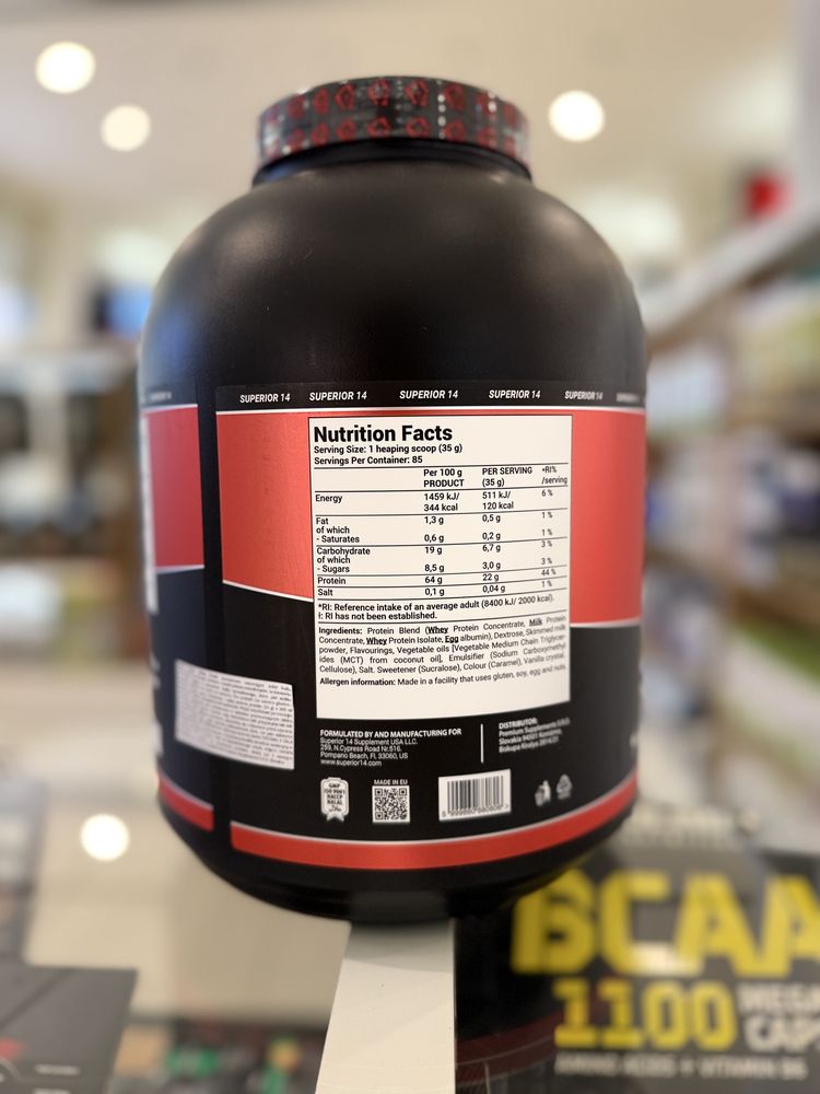 Koncentrat Białka SUPERIOR14 Quattro protein 3000g karmel wpc RADOM