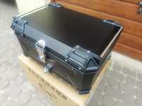 Aluminiowy kufer motocyklowy 65L kufer centralny na DWA KASKI + PŁYTA
