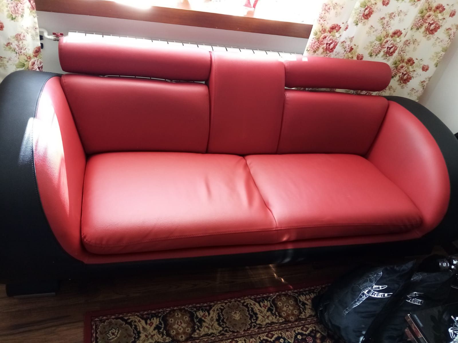 Sofa fotel czerwony