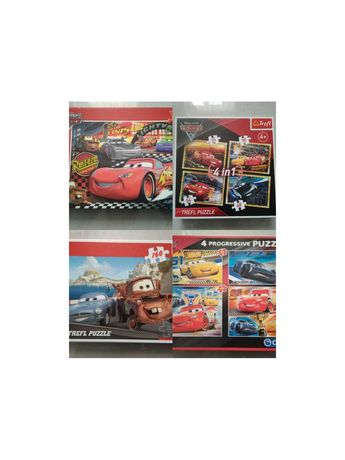 Puzzle ZygZak McQueen Cars Auta, 4 komplety, 10 układanek okazja