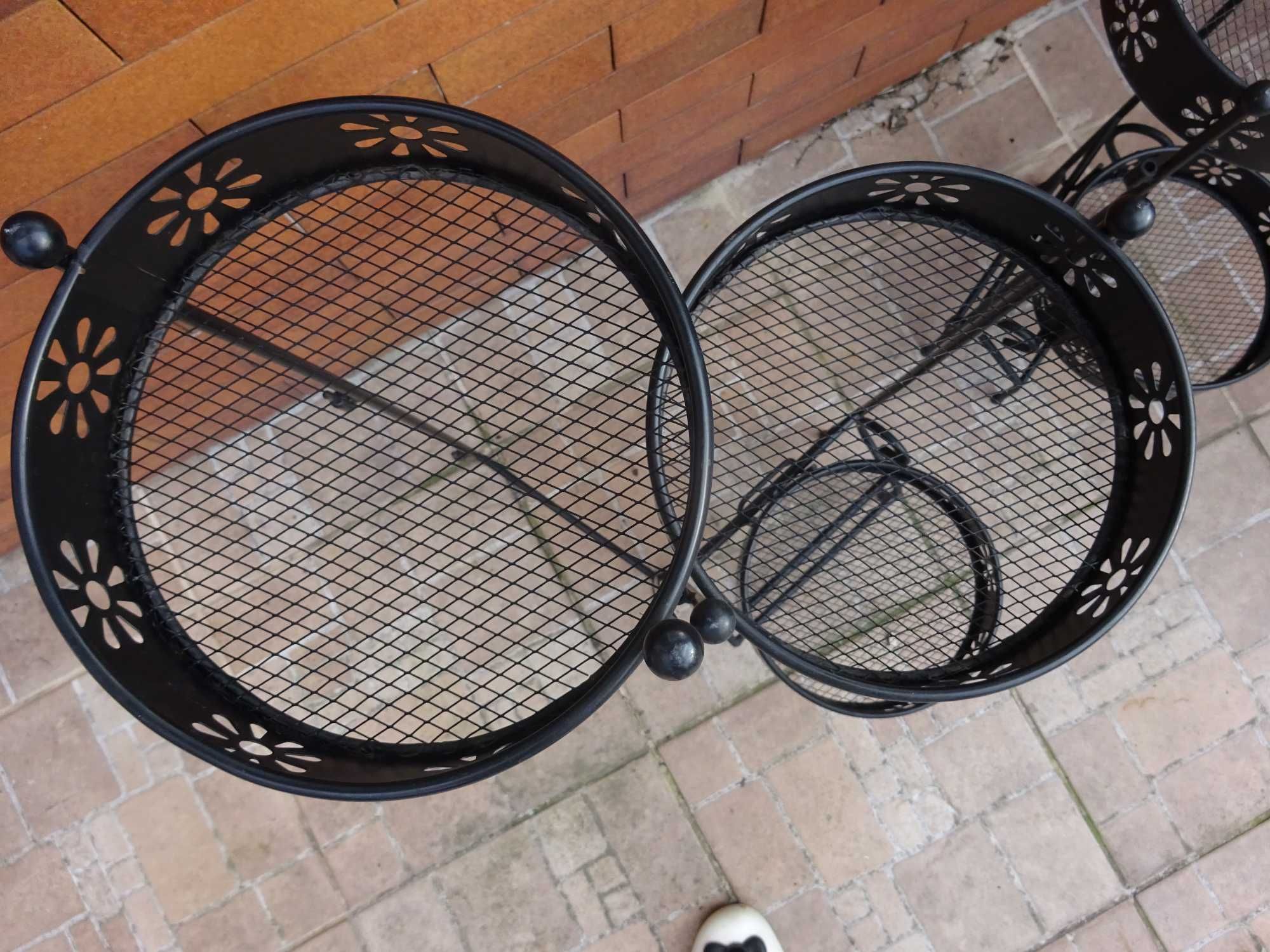 Metalowy kwietnik na 5 roślin