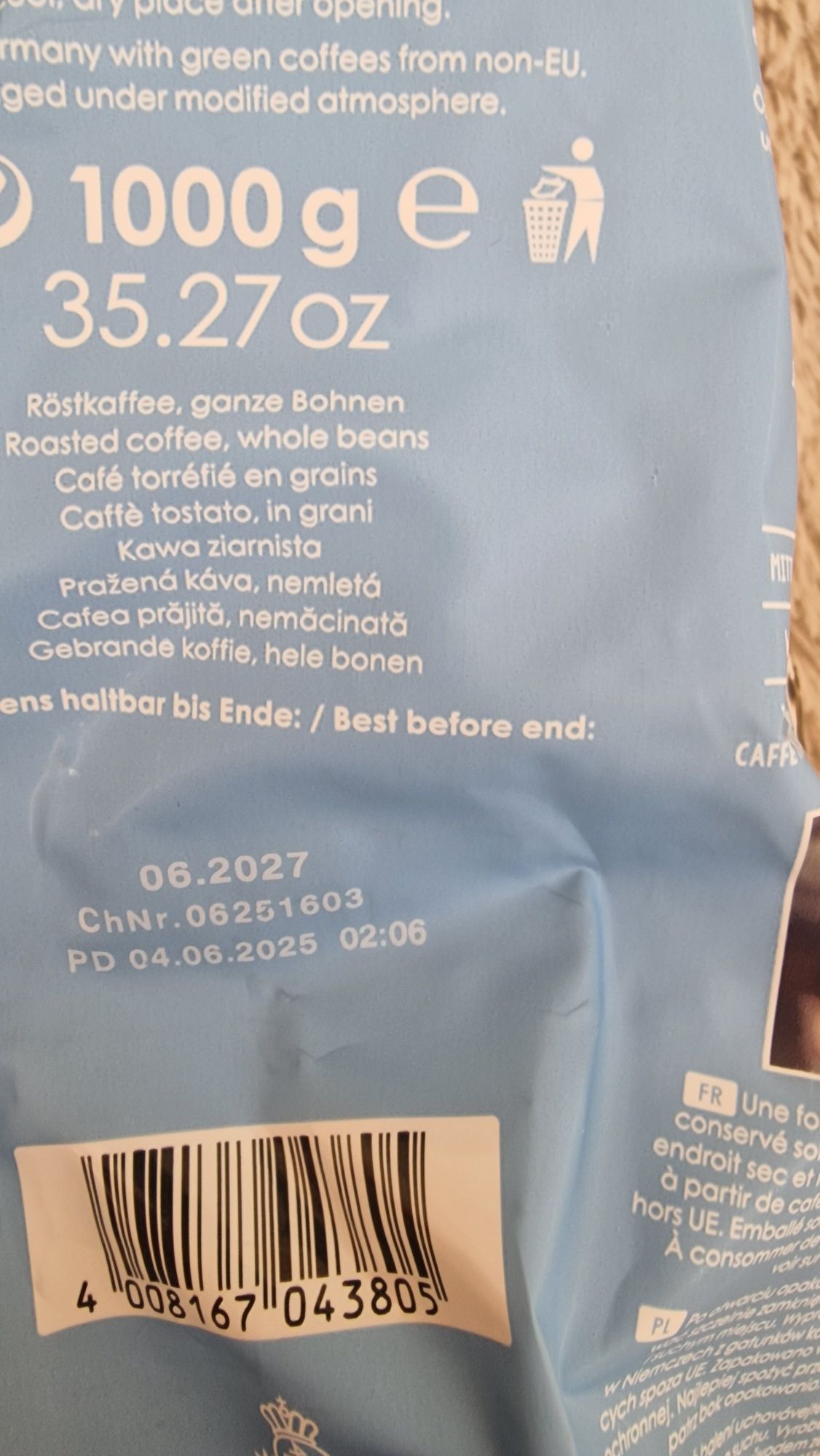 Kawa dallmayr home barista 1kg