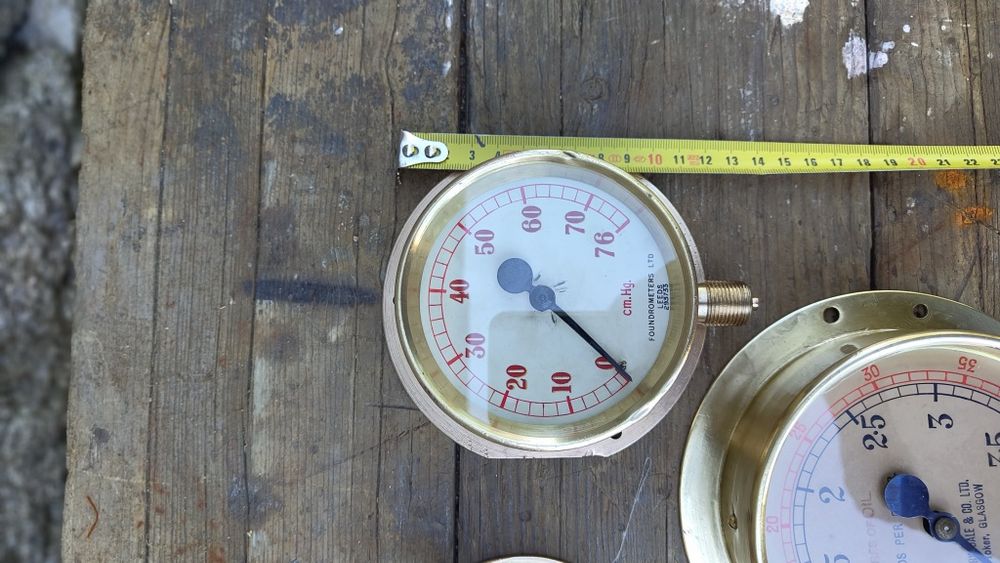 Manómetros de pressão latão/metal navio bacalhoeiro