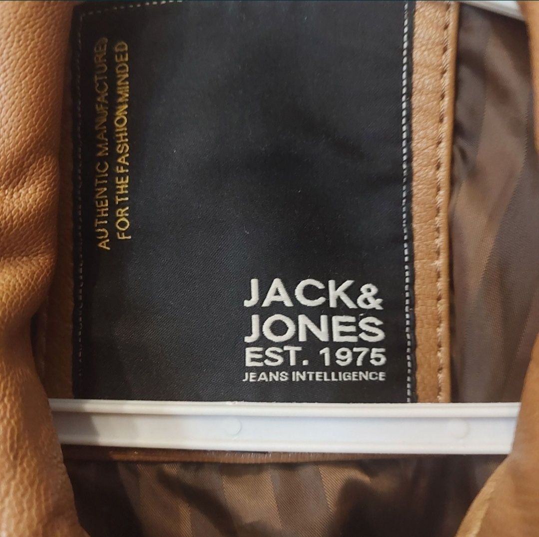 Kurka Jack&Jones skóra naturalna
