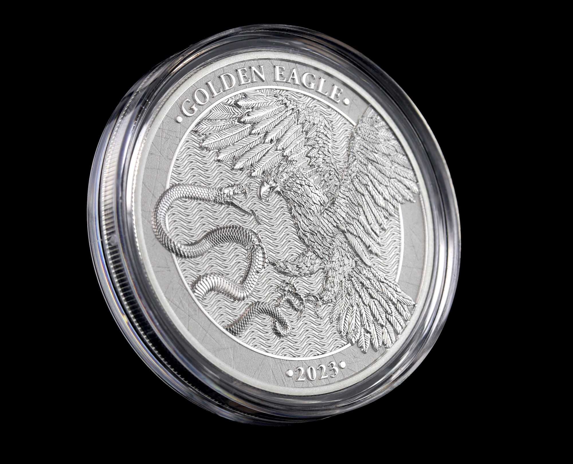 Moeda de prata - 2023 Malta Golden Eagle 5 Euros – 1 Onça Prata