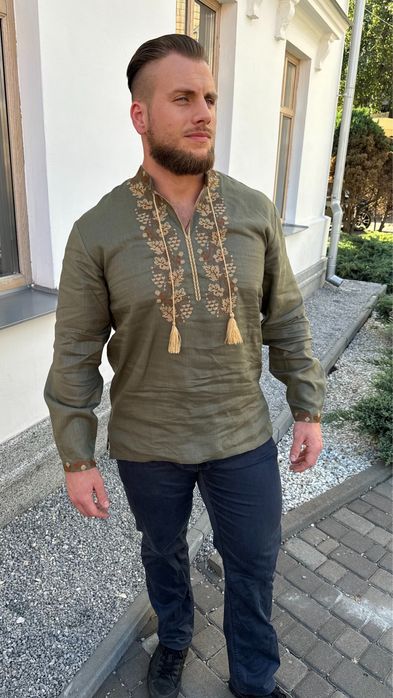 Вишиванка чоловіча льон 100 % котон