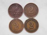 Медные монеты Германии Пруссия Герм Империя и Веймарская республика