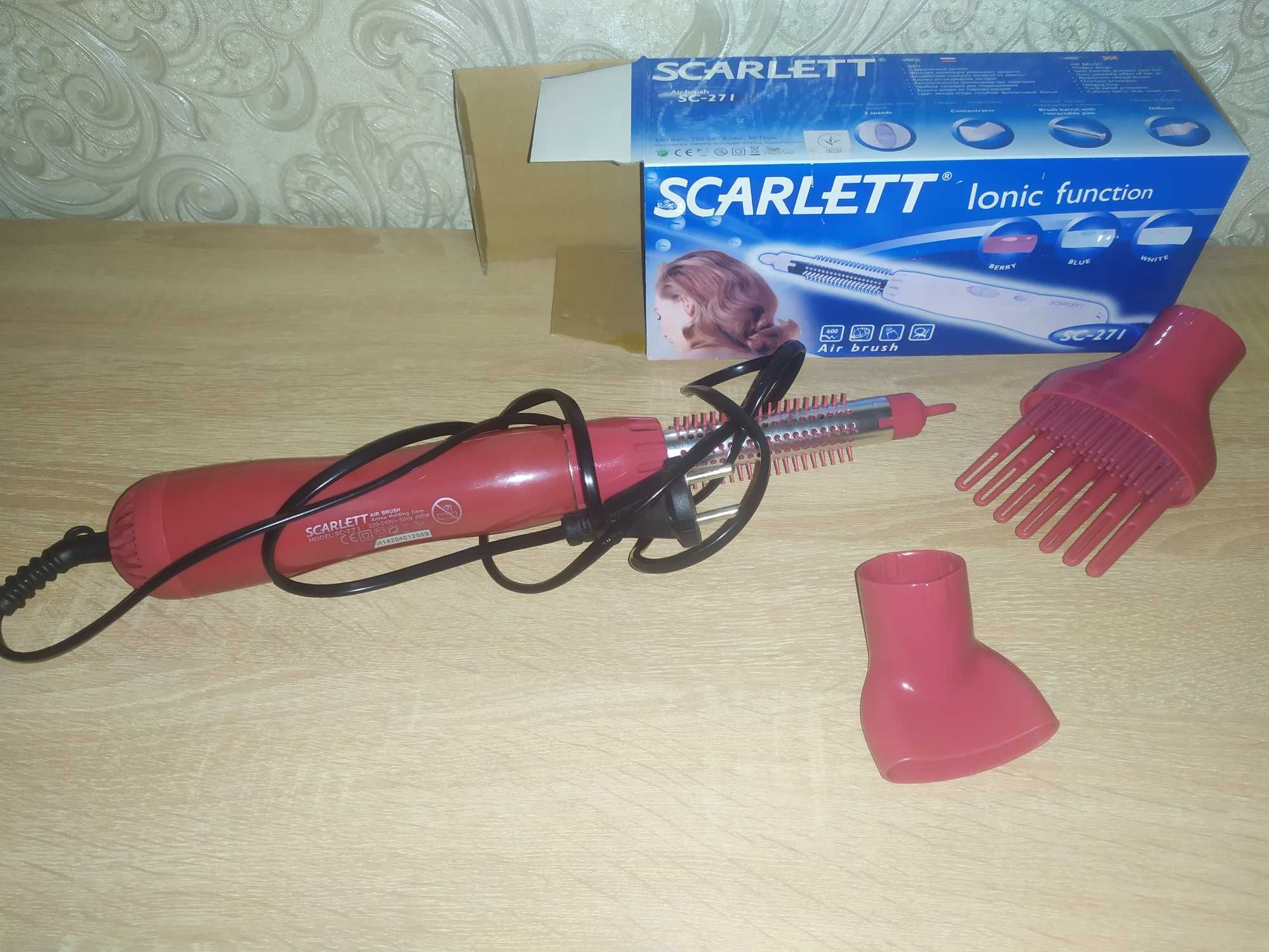 Фен щітка,Scarlet lonic function air brush sc 271