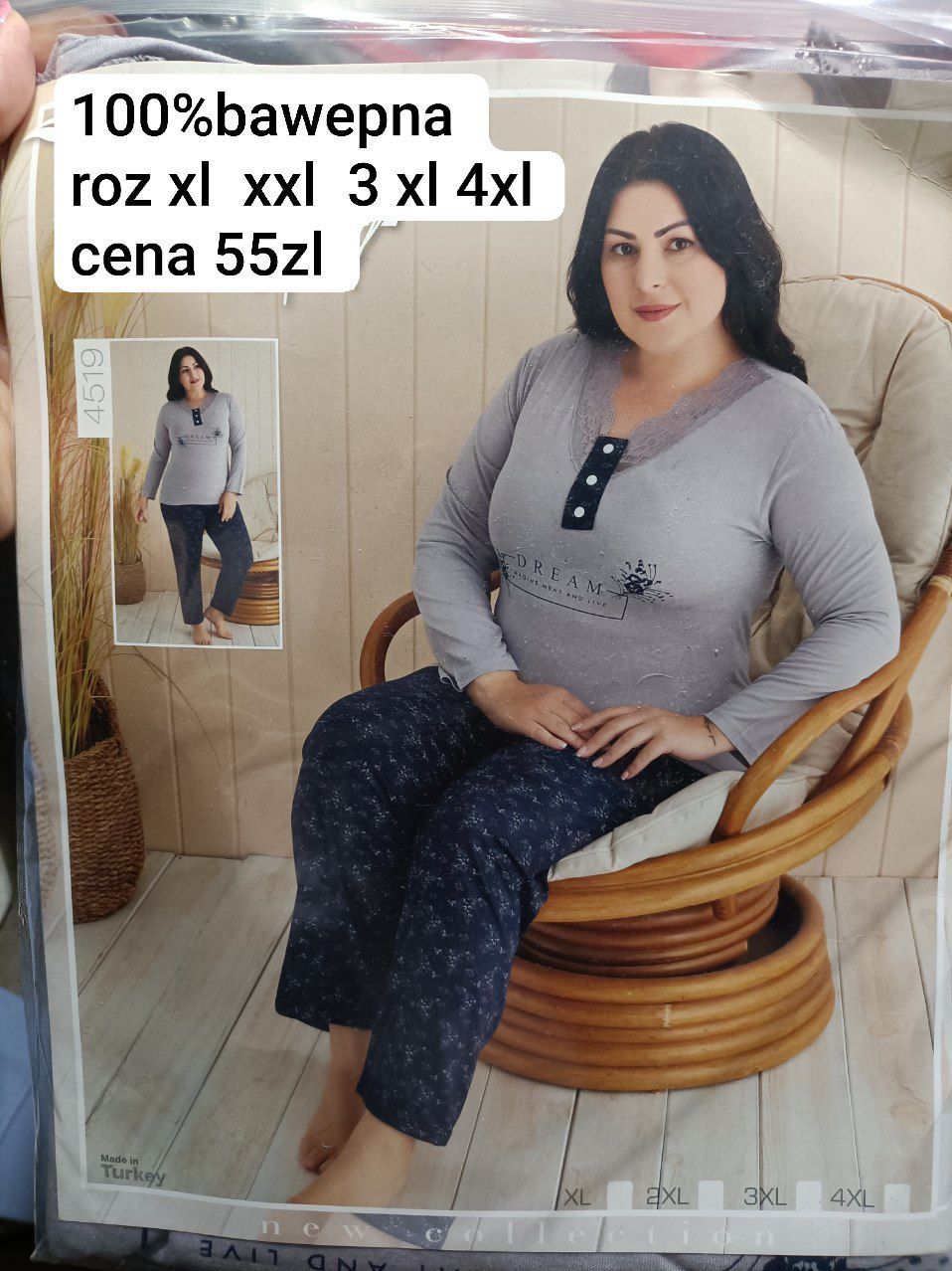 Damska piżama plus size