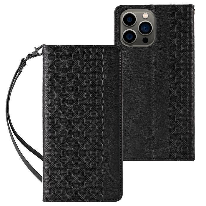 Etui Magnet Strap Case iPhone 14 z Klapką i Smyczą