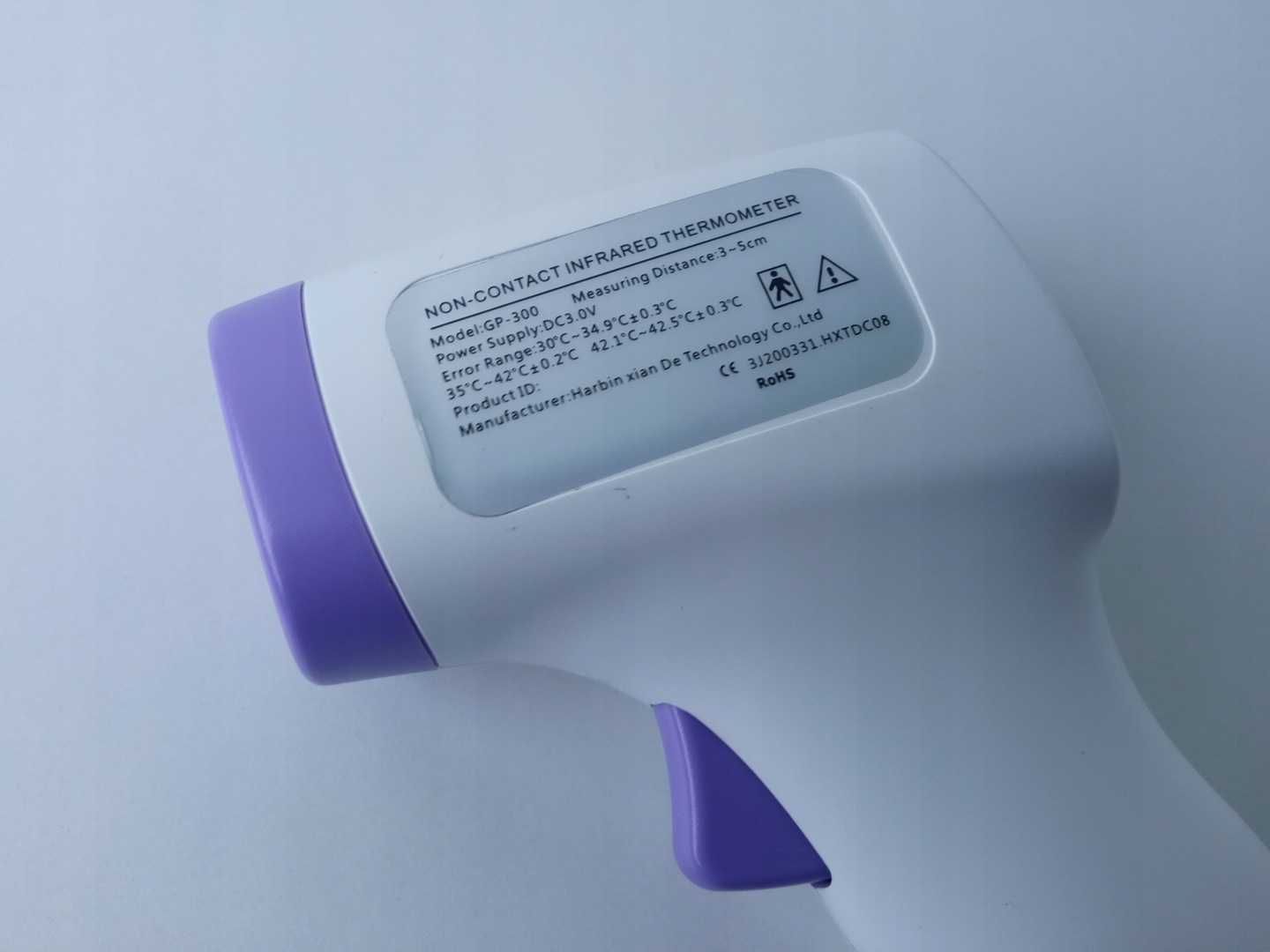 Termometr bezdotykowy GP-300 do ciała / wody / mleka [Pomiar w 1 s]