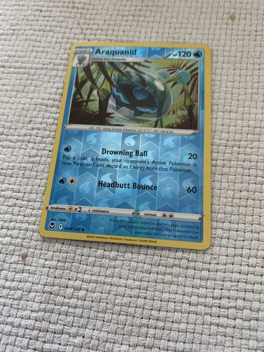 Karta pokemon „Araquanid”