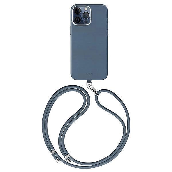 Etui UNIQ Coehl Muse Magnetic Charging do iPhone 15 Pro Max - niebiesk