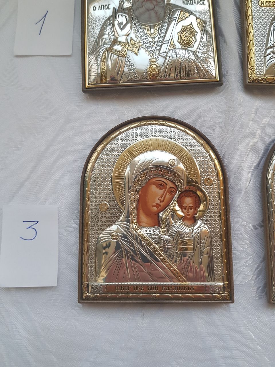 Иконка греческая серебро