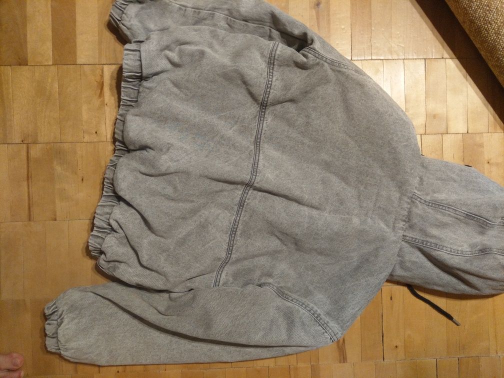 Джинсовый анорак на меху М Primark толстовка куртка