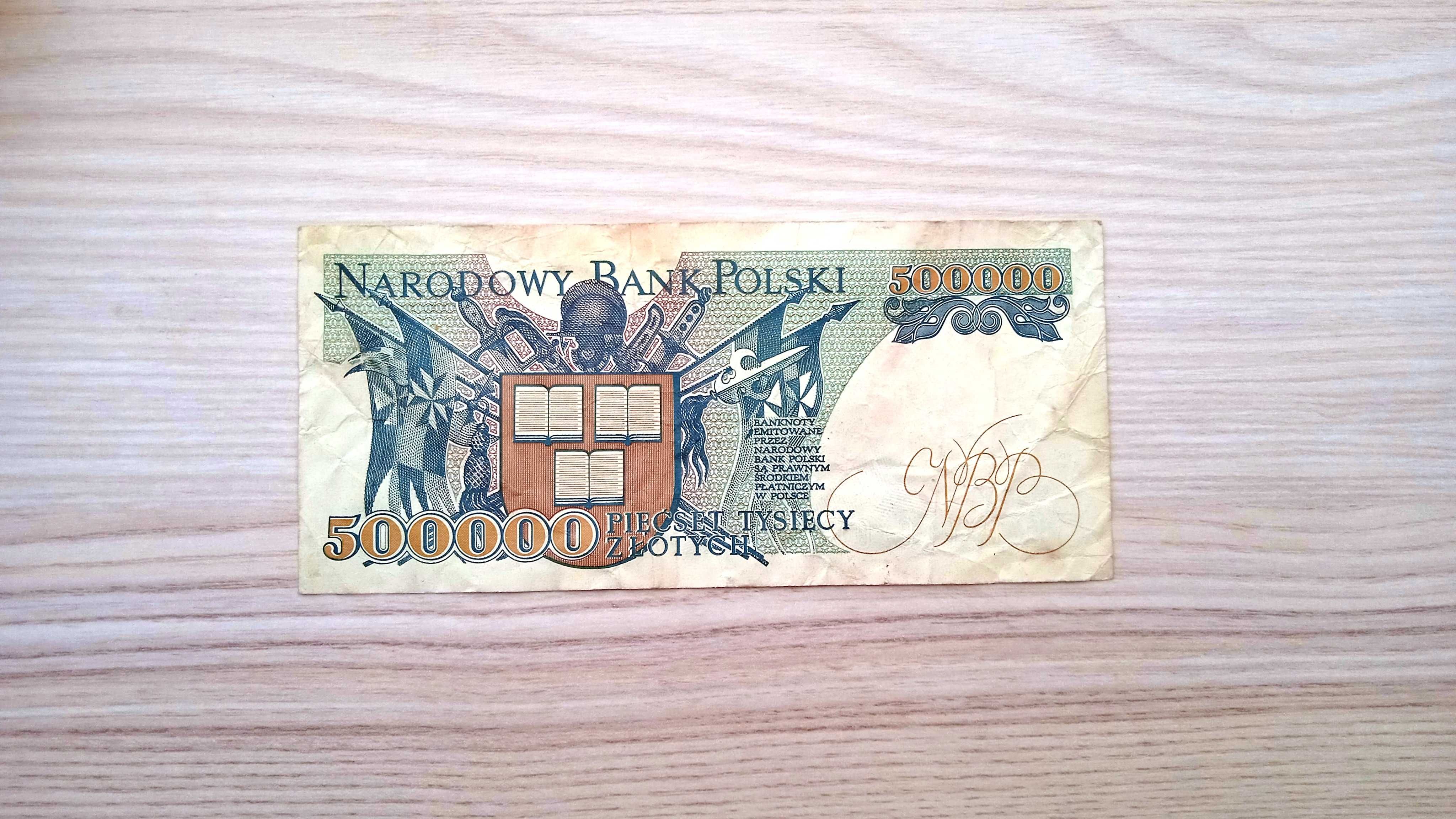 Banknot PRL 500000 zł 1990 A