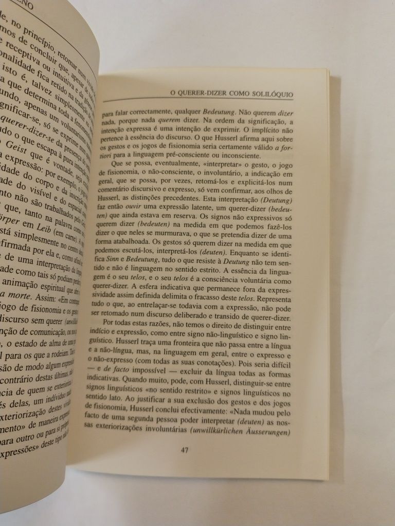 A voz e o fenómeno, de Jacques Derrida