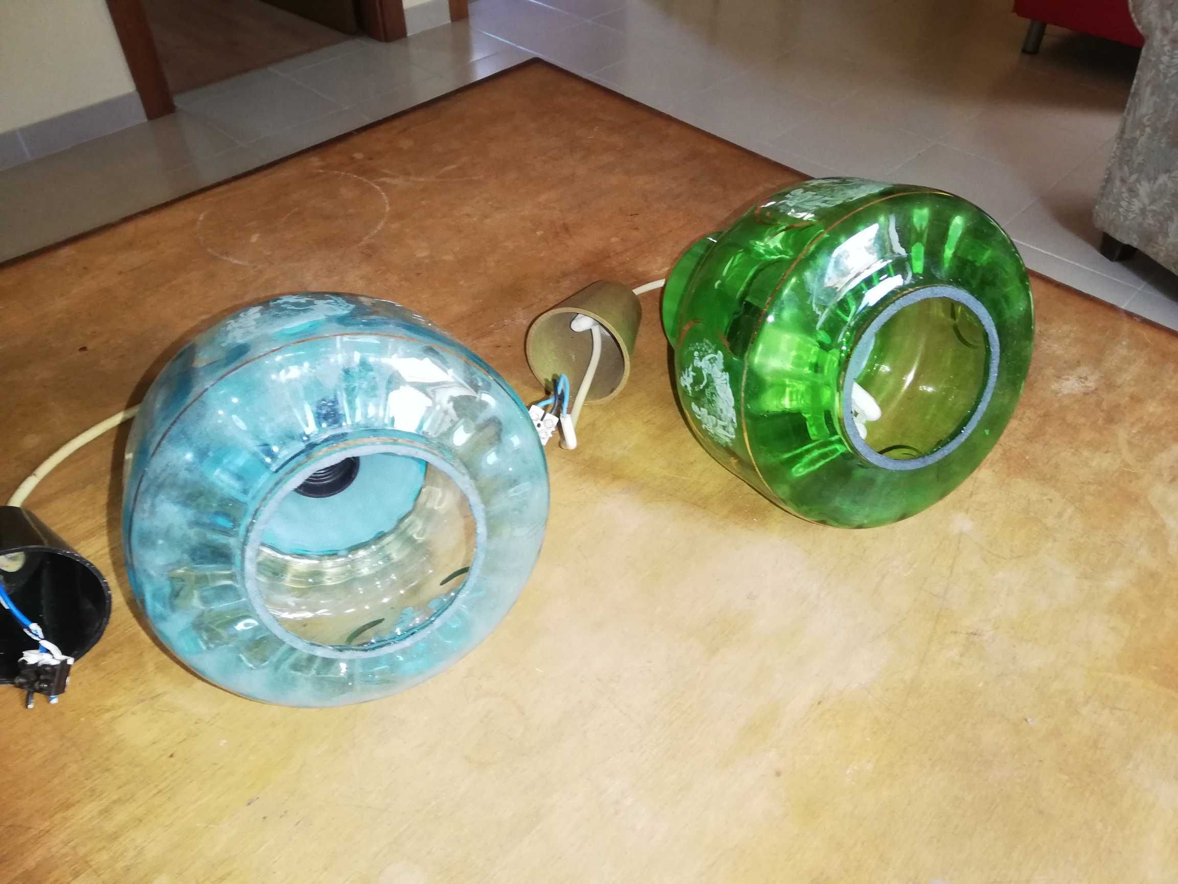 Candeeiros teto tipo lanterna Vintage Anos 60  e cabeceira Novos