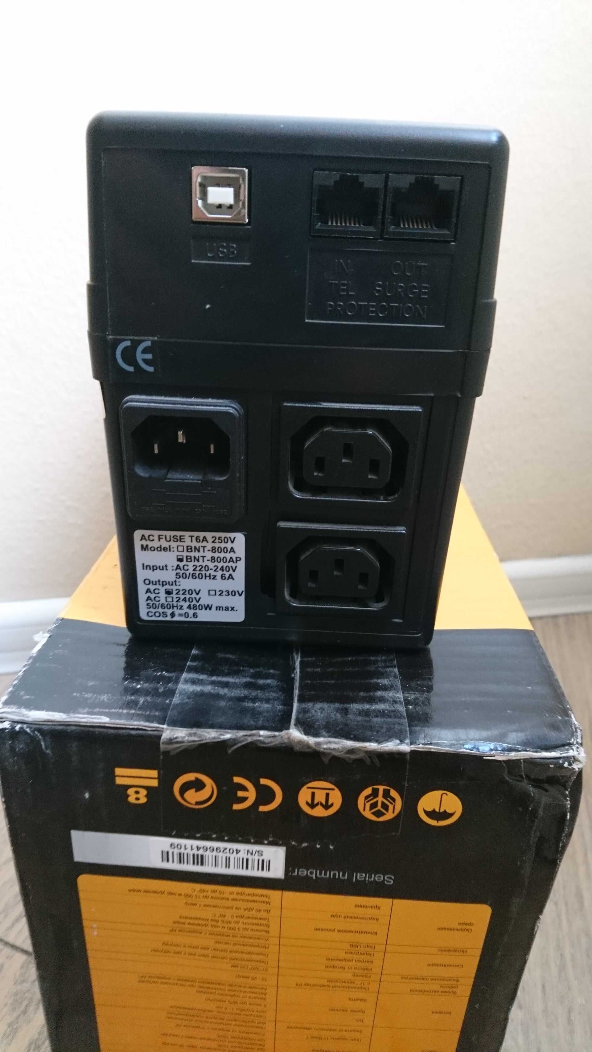 UPS Powercom BNT-800AP - Green Mode - off