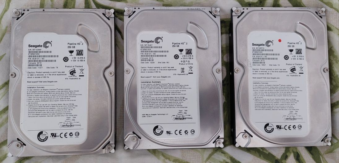 Dyski twarde HDD - Od 250GB do 1TB (Seagate, WD) Sprawne