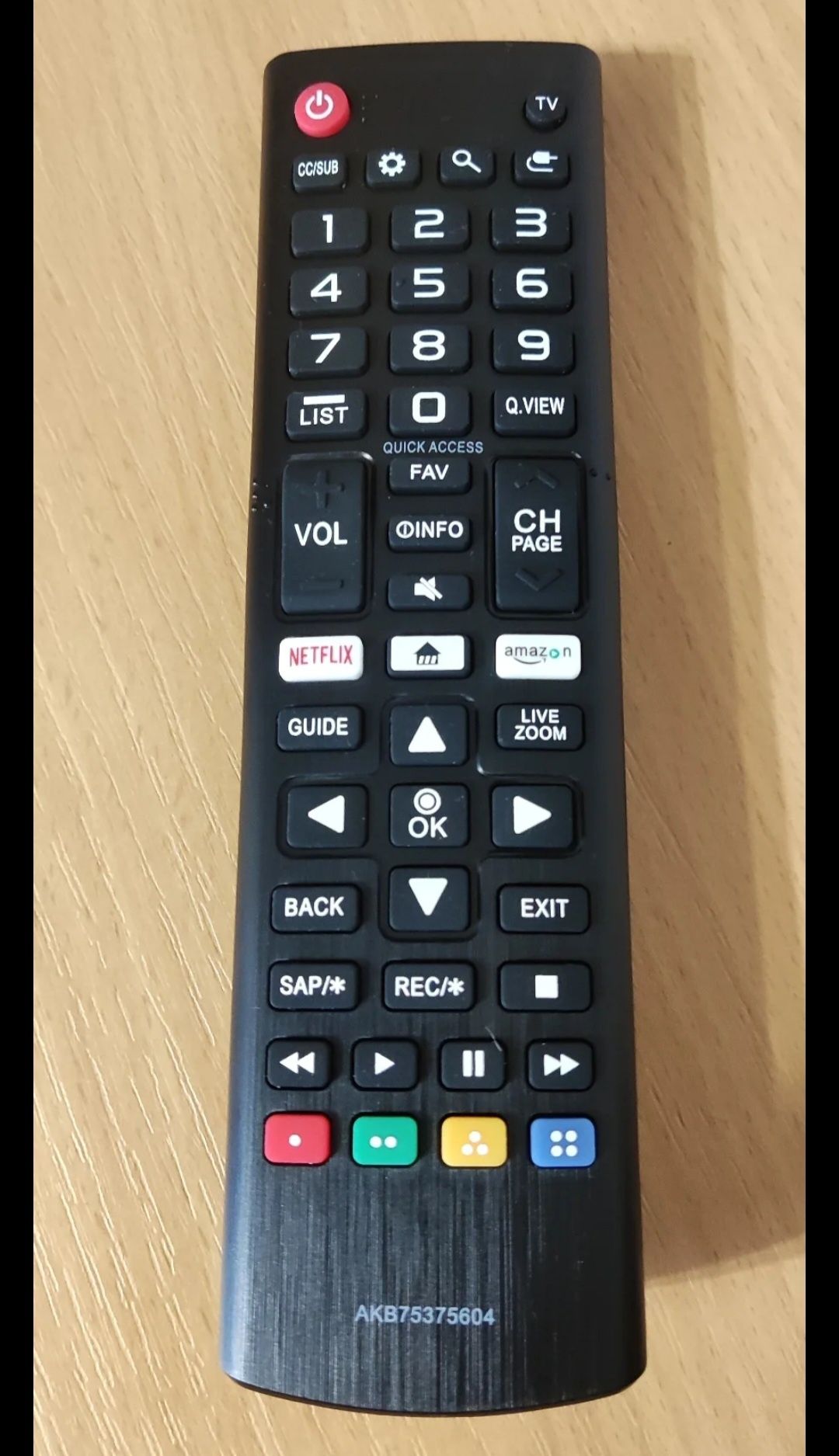 Comando LG para uma smart tv