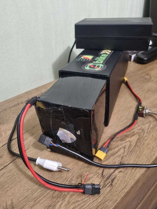 Велобатарея 7S 27Ah 29V + Зарядка + Кабель до ДБЖ. Тримав ПК 4 години!