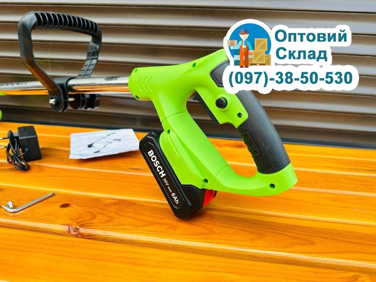 Електро Кущоріз BOSCH BUR179BL 36V-6A Аккумуляторный тример Косарка