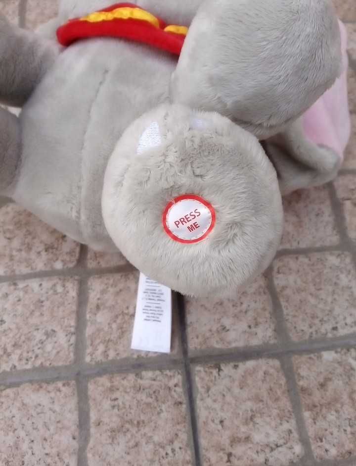 Peluche Dumbo elefante Disney Novo cinzento