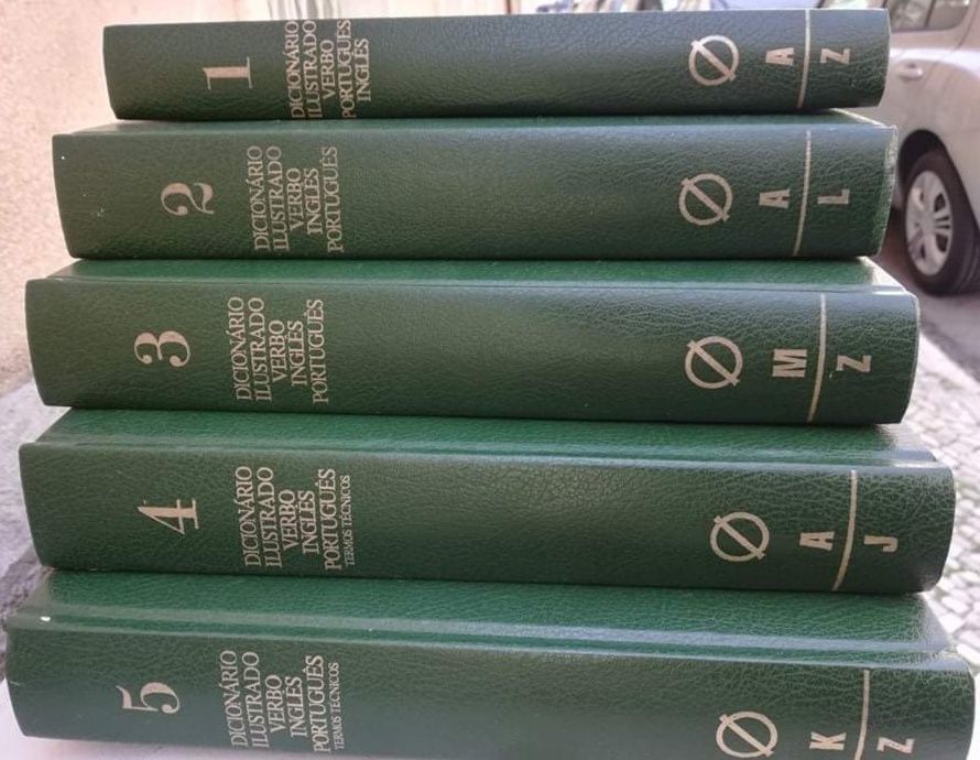 Oportunidade 5 volumes Enciclopédia Ilustrada Verbo Português Inglês
