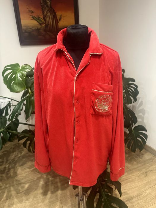 Góra od piżamki czerwona welur S