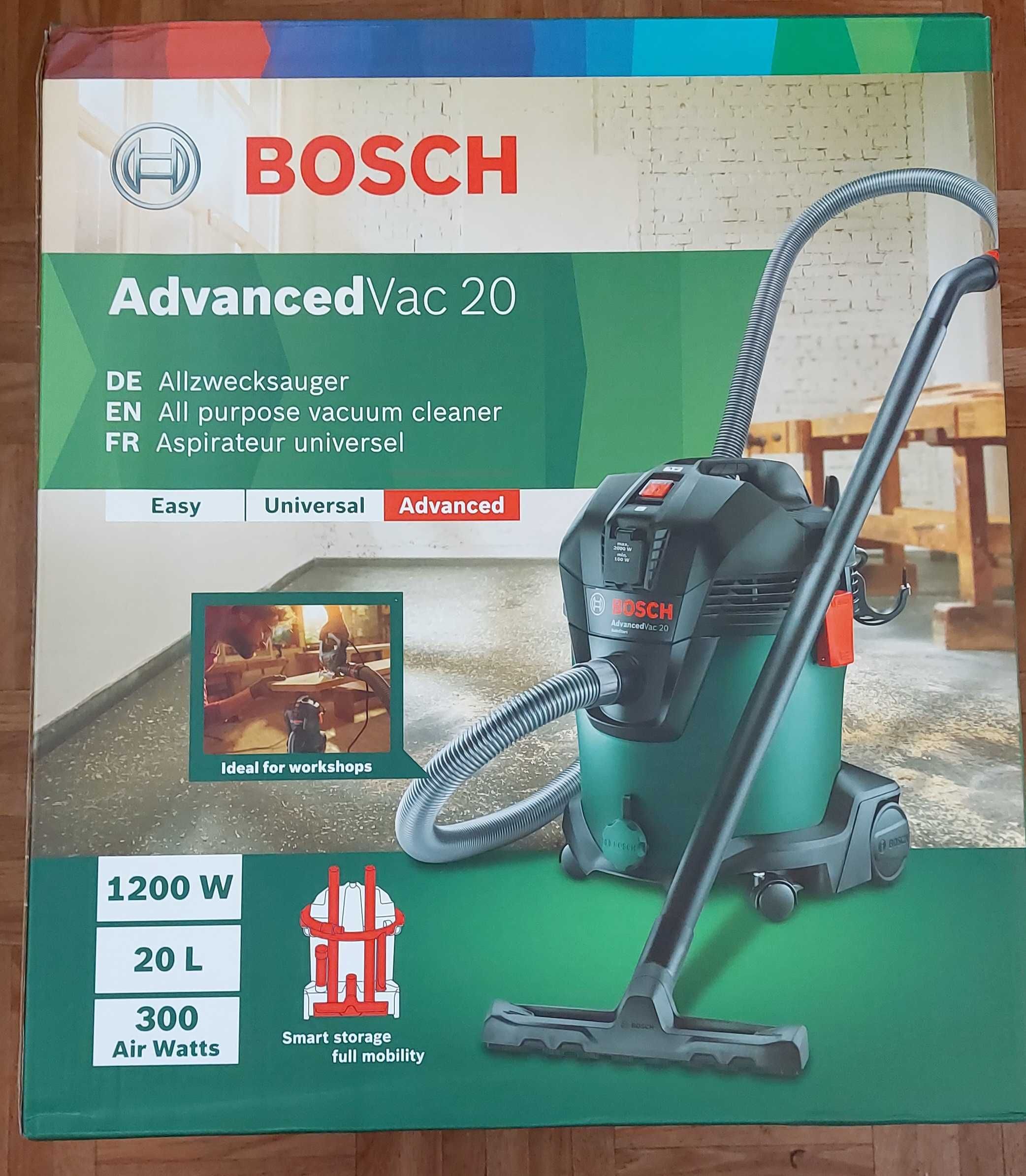 Odkurzacz przemysłowy Bosch AdvancedVac 20  1200W do pracy Mokro/Sucho