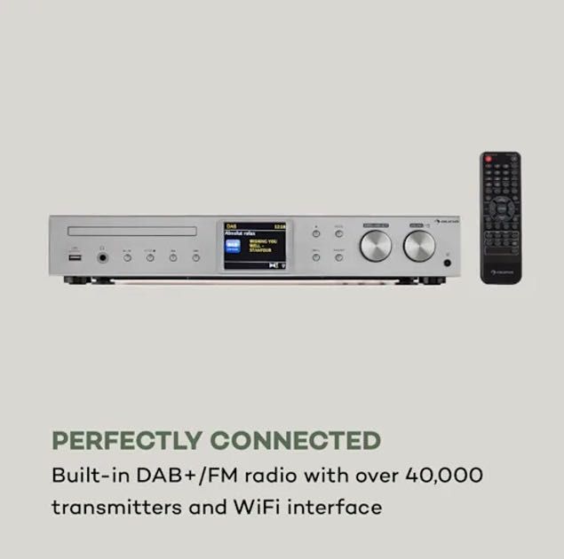 HiFi-ресивер Auna iTuner CD, Інтернет/DAB+/FM-радіо/CD-плеєр/WiFi