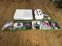 XBOX ONE S 500 GB + 2 Pady + Ładowarka do padów + Gry