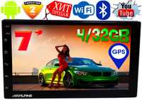 NEW! Автомагнитола Alpine ZX7 GPS, экран 7', 2DIN, Android13, 4/32GB