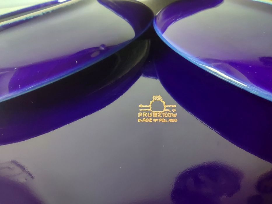 Ceramika Pruszków talerze zestaw (6+1)deserowy porcelit kolekcja PRL