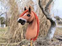 hobby horse kasztanek rudy A3 konik na kiju