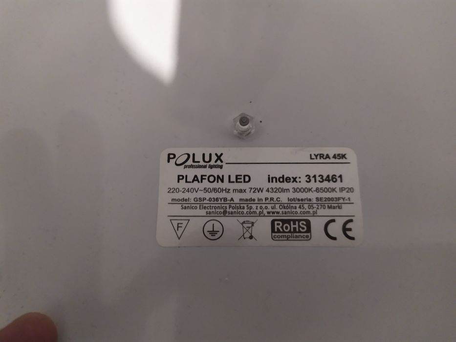 Lampa plafon stan idealny