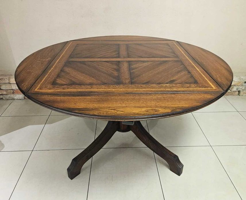 Stół dębowy RAC Royal Antique Collection – rozkładany 100×100 / 142 cm