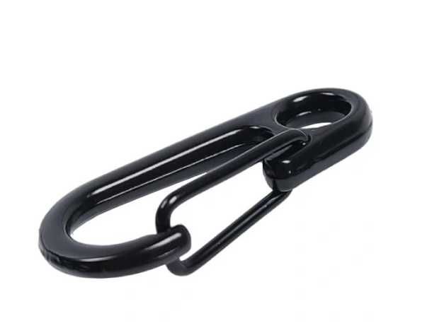 Karabińczyk Metalowy 3.3cm Czarny Karabinek Do Kluczy Survival 18665