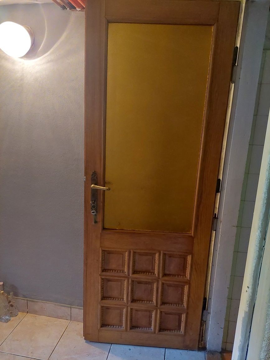 Drzwi drewniane, skrzydlo