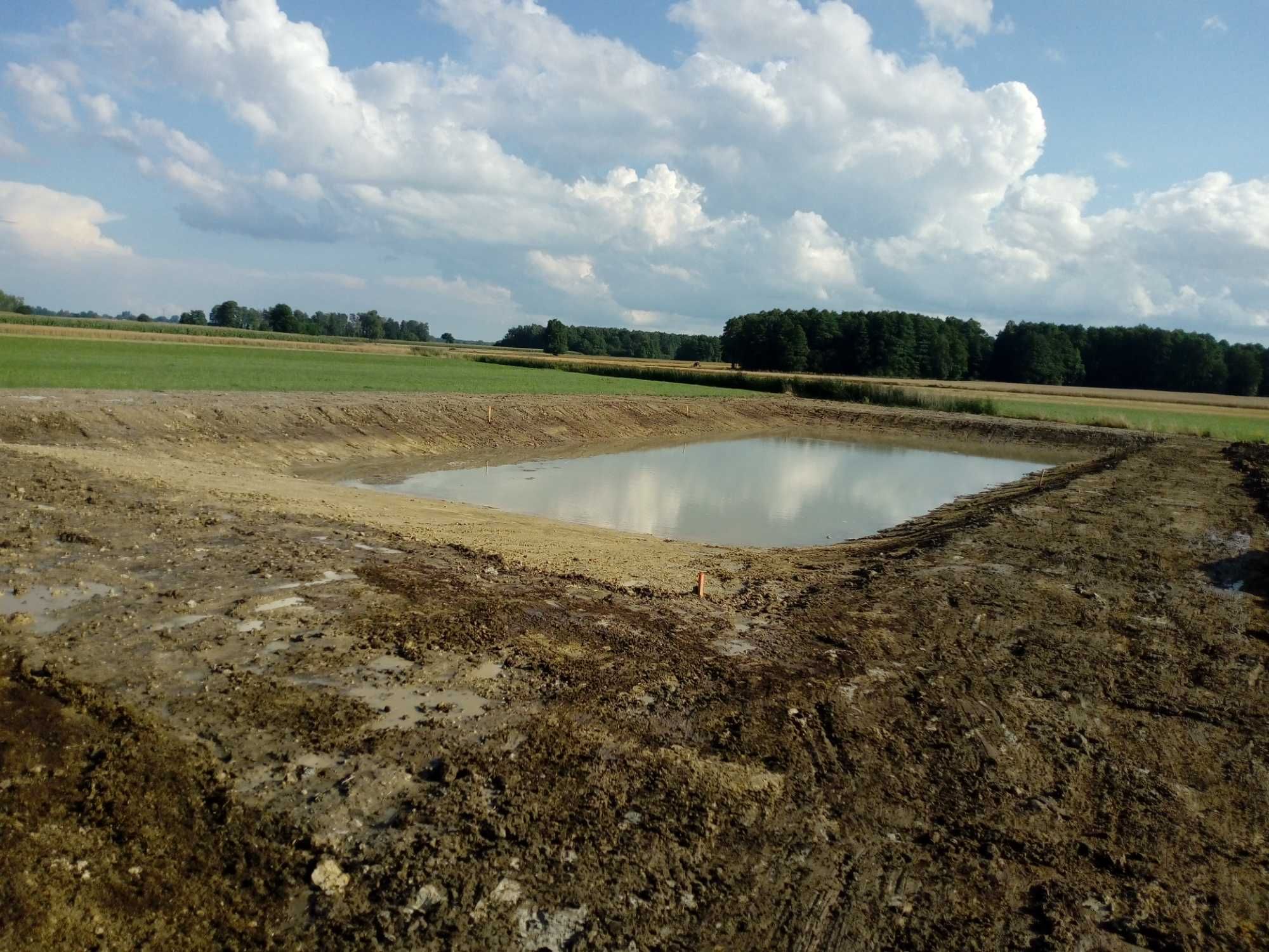 STAW Kopanie stawów Oczek wodnych Koparka Wykopy