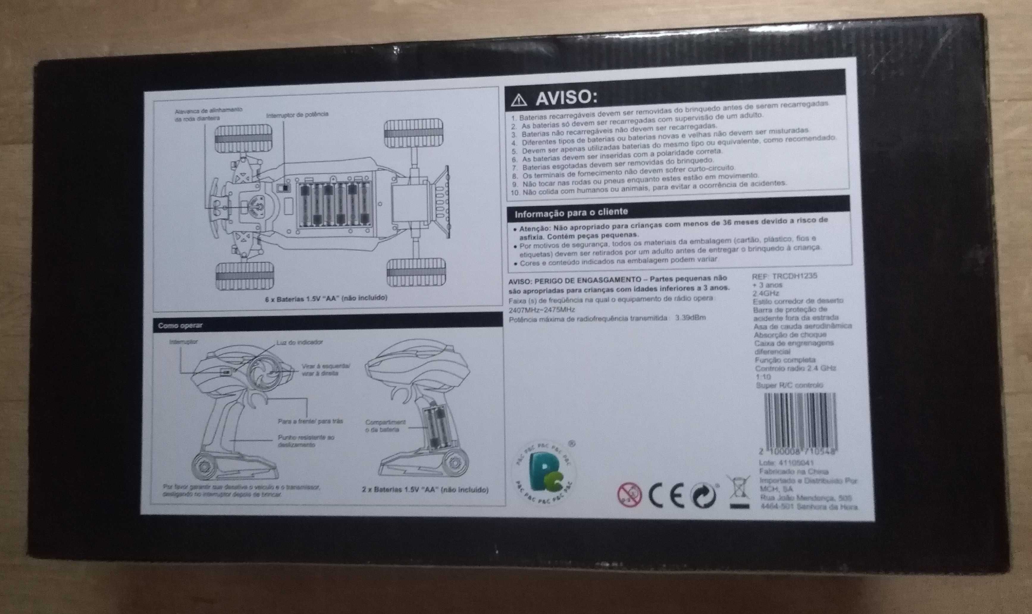 BRINQUEDO NOVO - Carro telecomandado