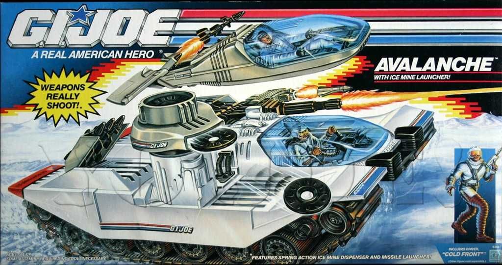 Elementy z zabawki Śnieżny czołg GIJOE SNOW TANK