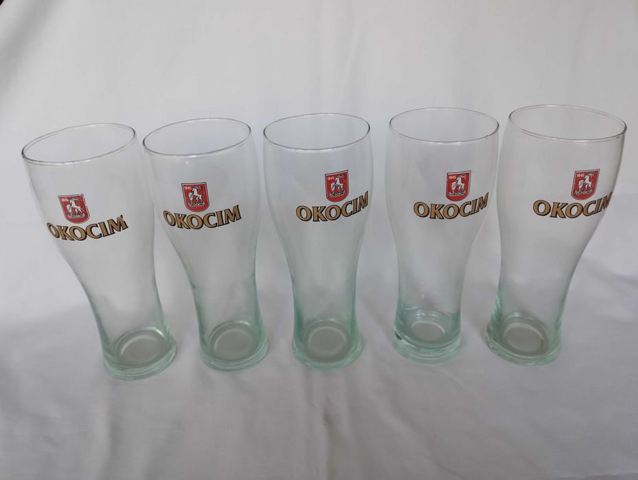 Pokale szklanki do piwa Okocim 5 szt.